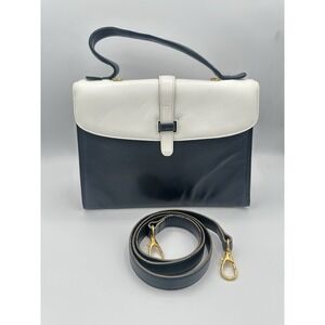 Bottega Venetia  Woman Handbag Vintage White And Navy